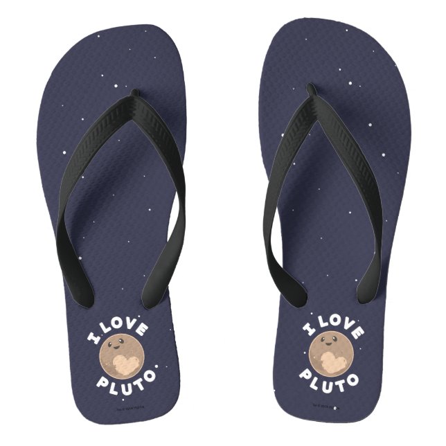 I Love Pluto Thongs (Footbed)