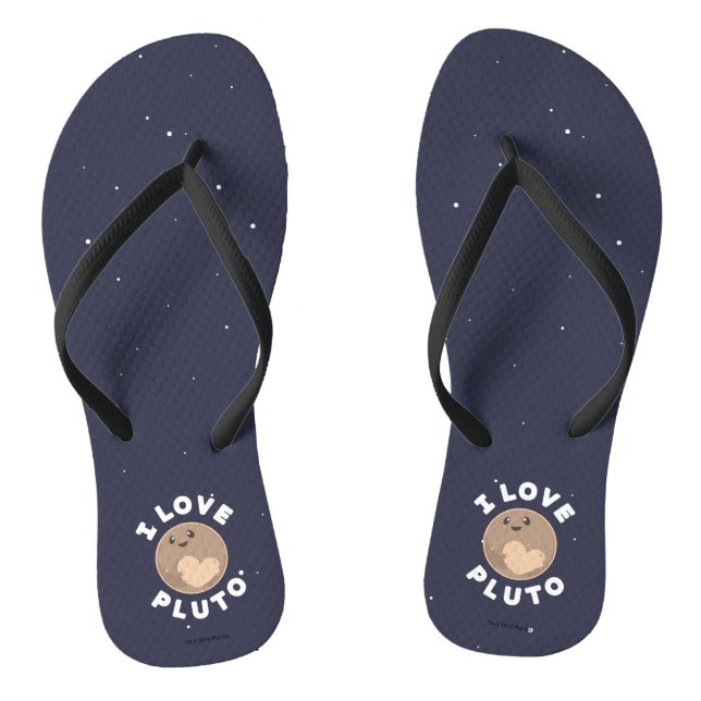 I Love Pluto Thongs (Footbed)