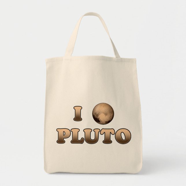 I Love Pluto Tote Bag (Front)
