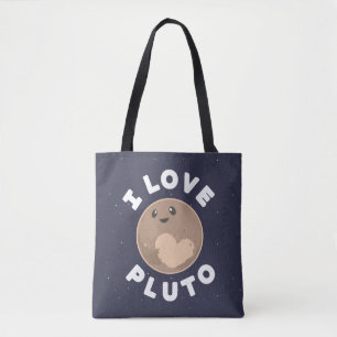I Love Pluto Tote Bag