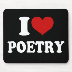 I Love Poetry Mouse Pad