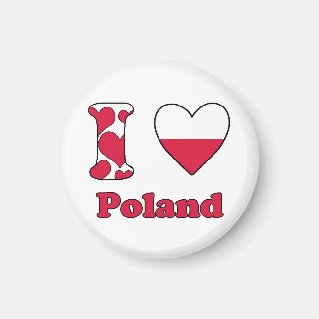 I love Poland magnet (Front)