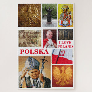 I LOVE POLAND,,,POLISH ICONS JIGSAW PUZZLE