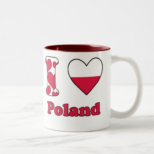 I love Poland Two-Tone Coffee Mug (Right)