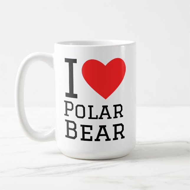 I love polar bear coffee mug (Left)