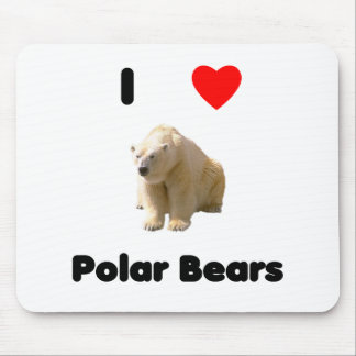 I love polar bears Mousepad