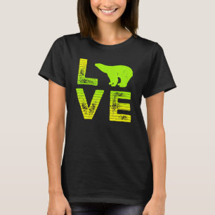 I Love Polar Bears Wild Polar Bear Loving Boys Gir T-Shirt