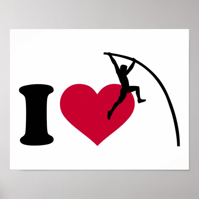 I love Pole vault Poster (Front)