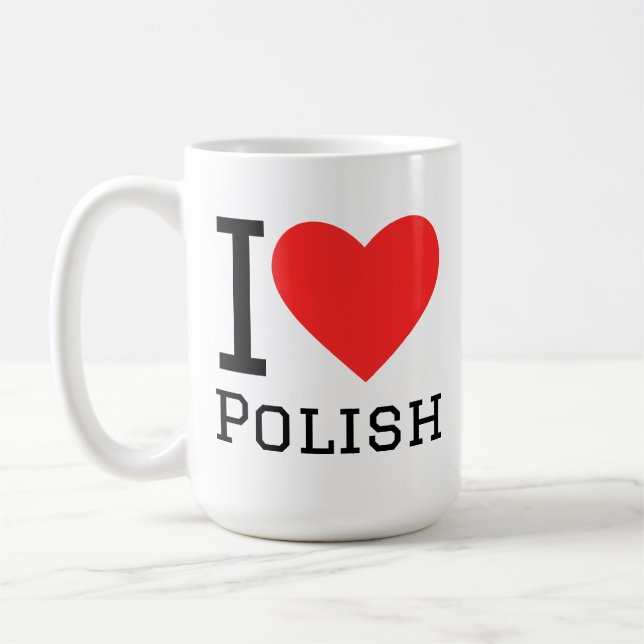 I love polish coffee mug (Left)