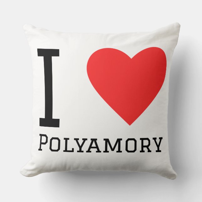 I love polyamory  cushion (Front)