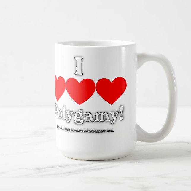 I Love Polygamy mug (Right)