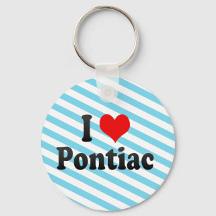 I Love Pontiac, United States Key Ring