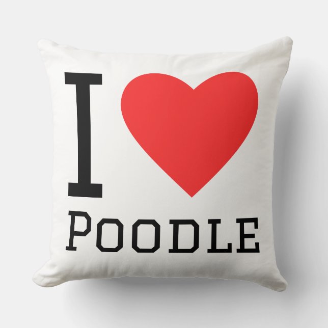 I love poodle cushion (Front)