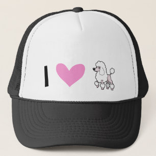 I Love Poodles (show cut) Trucker Hat