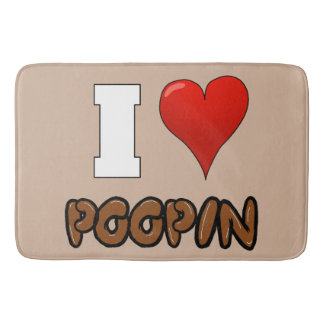 I LOVE POOPIN BATH MAT