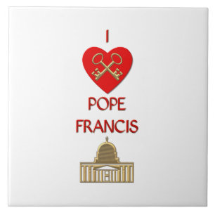 I Love Pope Francis Ceramic Tile