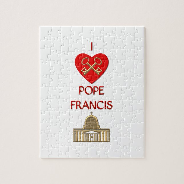 I Love Pope Francis Jigsaw Puzzle (Vertical)
