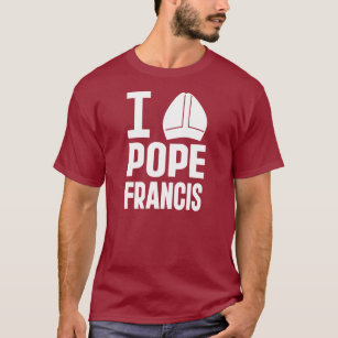 I Love Pope Francis (Pointy Hat) T-Shirt