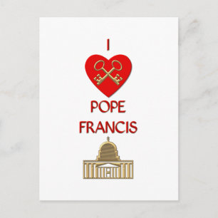I Love Pope Francis Postcard