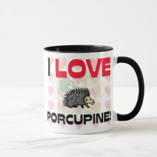 I Love Porcupines Mug