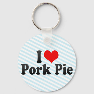 I Love Pork Pie Key Ring