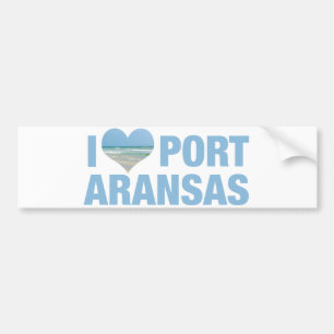 I Love Port Aransas Bumper Sticker