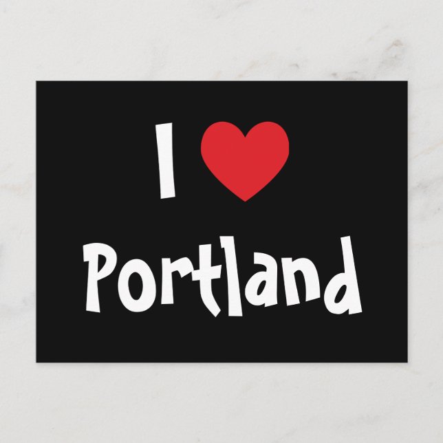 I Love Portland Postcard (Front)