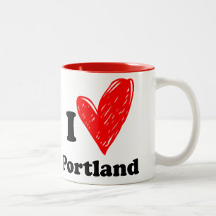 I love Portland Two-Tone Coffee Mug