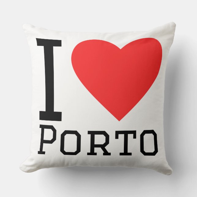 I love Porto  Cushion (Front)