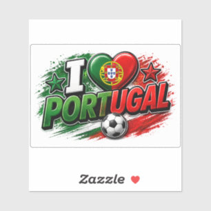 I LOVE PORTUGAL Fan   Portuguese Pride Foot