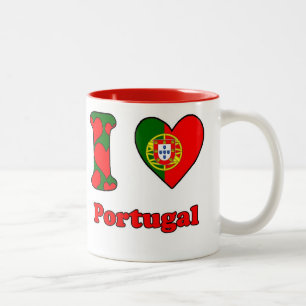 I love Portugal Two-Tone Coffee Mug