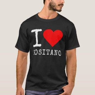 I Love Positano I Love Italy Travel Heart Amalfi C T-Shirt