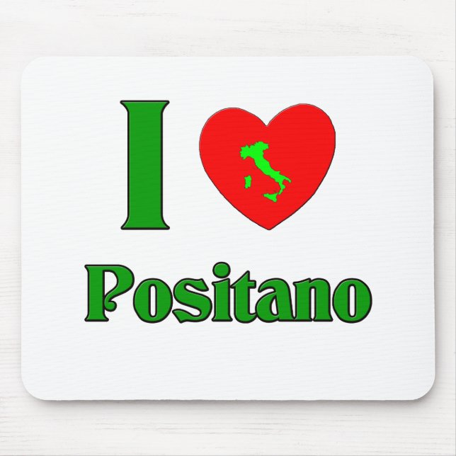 I Love Positano Italy Mouse Pad (Front)