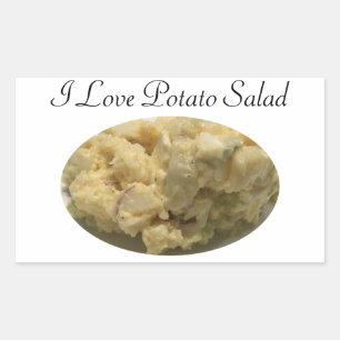 I Love Potato Salad Rectangular Sticker