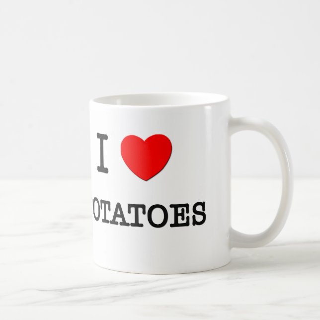 I Love POTATOES ( food ) Coffee Mug (Right)