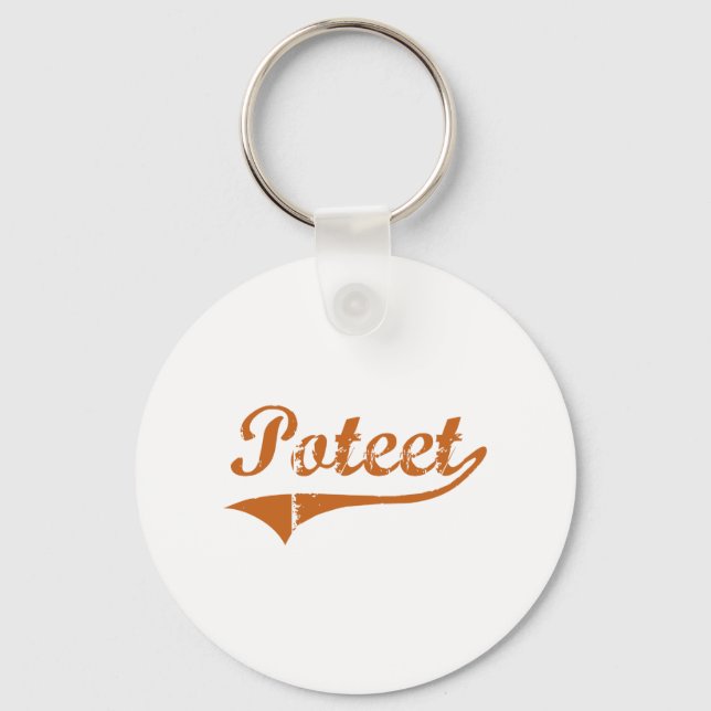 I Love Poteet Texas Key Ring (Front)