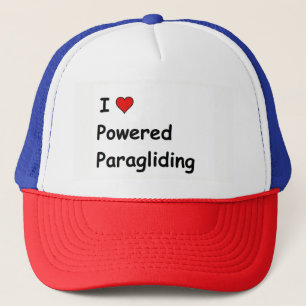 I Love Powered Paragliding Trucker Hat