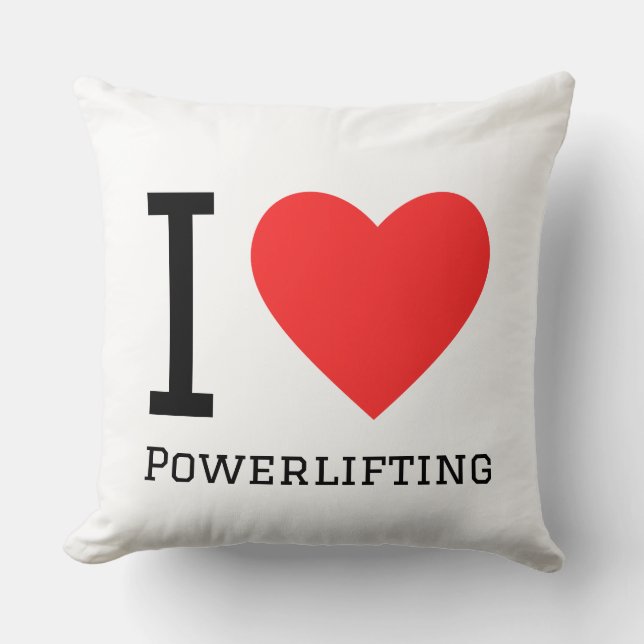 I love powerlifting cushion (Front)