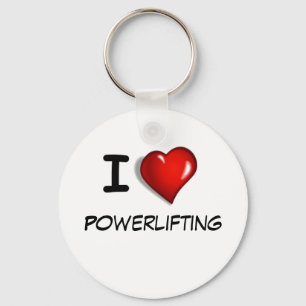 I love Powerlifting Key Ring