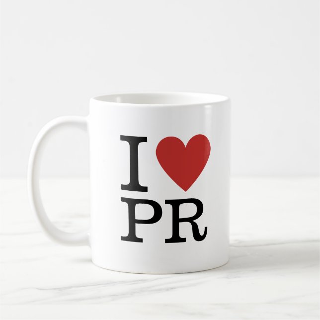 I ❤️ Love PR - PR Department or Firm Coffee Mug (Left)