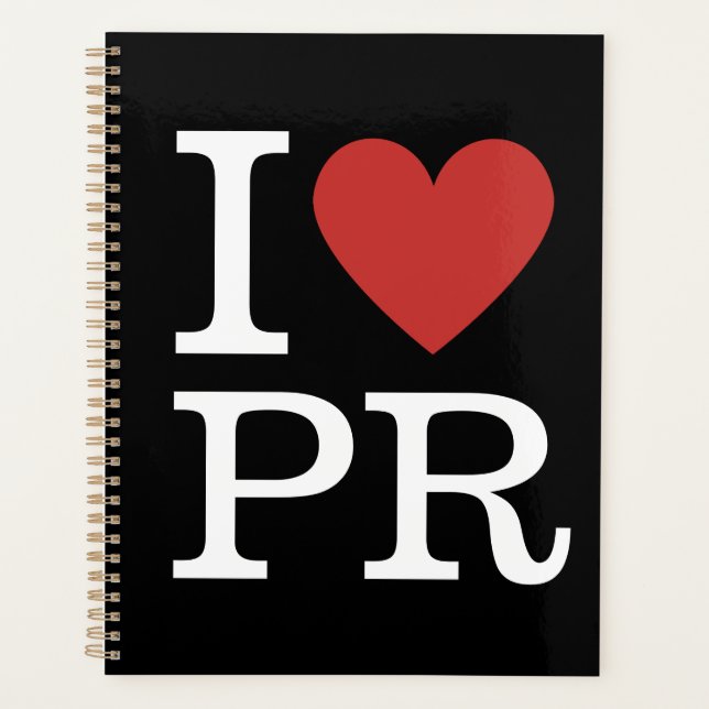 I ❤️ Love PR - PR Firm/Department -  Planner (Front)