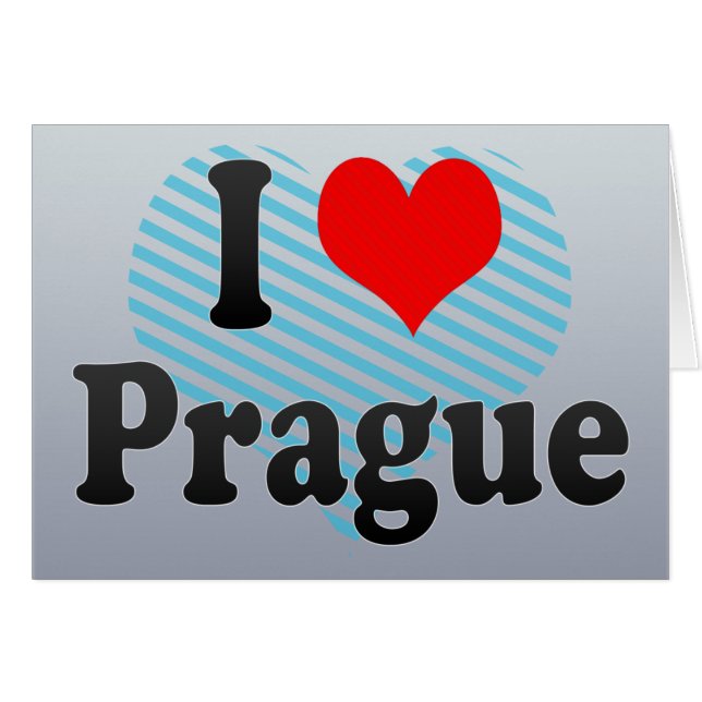 I Love Prague, Czech Republic (Front Horizontal)