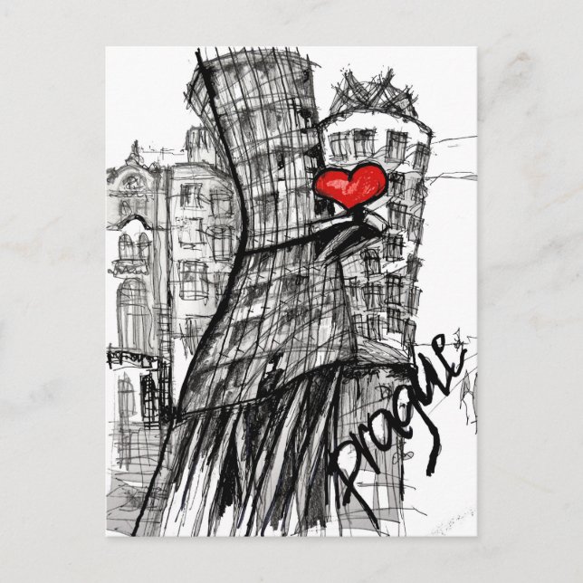 I love Prague Postcard (Front)