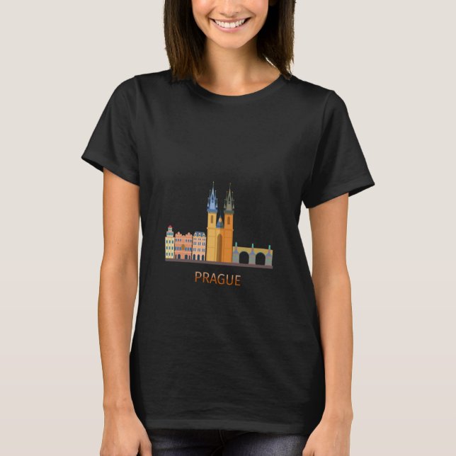 I love Prague souvenir   Prague T-Shirt (Front)