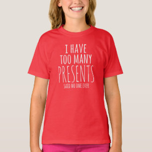 I Love Presents Holiday T Shirt