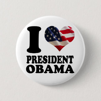 I love President Obama Button