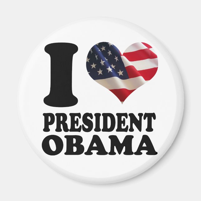I love President Obama Magnet (Front)
