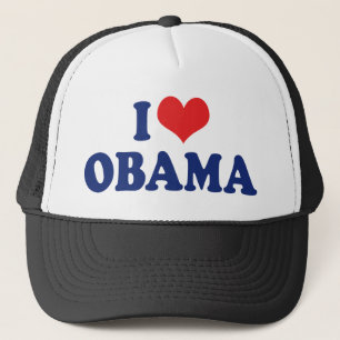 I Love President Obama Trucker Hat