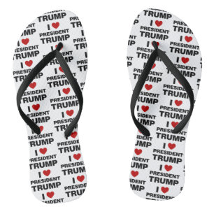 I Love President Trump Heart Thongs