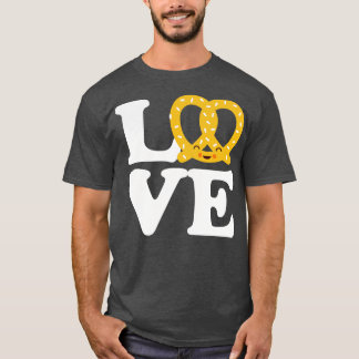 I Love Pretzels for Pretzel Day Funny Office T-Shirt